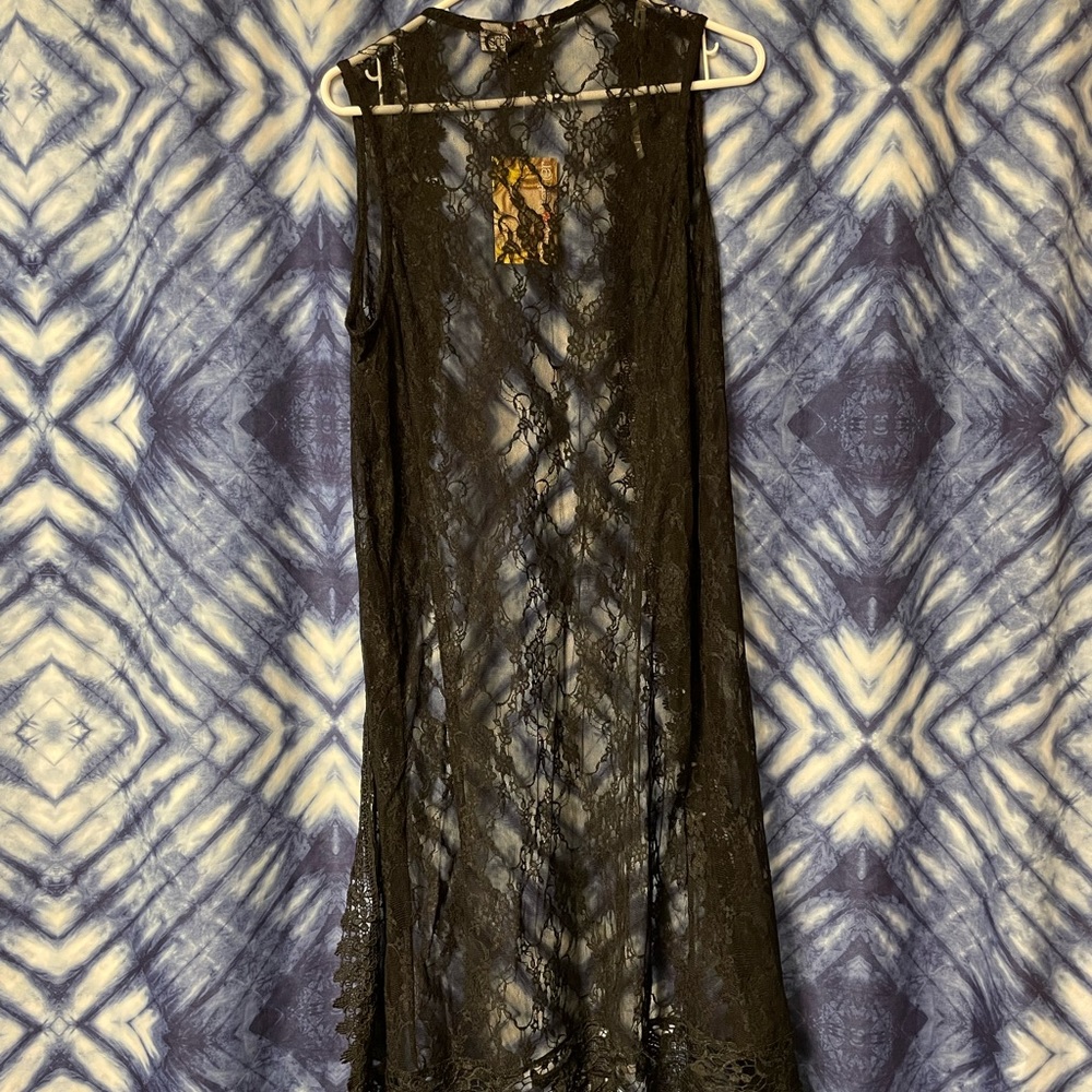 Polly & Ester Black Lace Duster - Picture 7 of 7